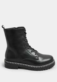 Ботильоны на платформе Yours Clothing, антрацит