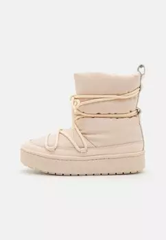 Ботильоны на платформе Zign, кремовый белый