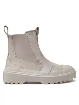 Ботильоны на плоской подошве Converse, серый