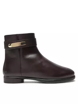 Ботильоны на плоской подошве ECCO, коричневый