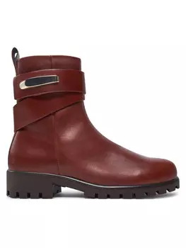 Ботильоны на плоской подошве ECCO, коричневый