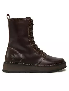 Ботильоны на плоской подошве Fly London, коричневый