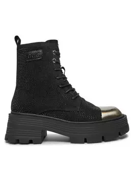 Ботильоны на плоской подошве GOE, черный