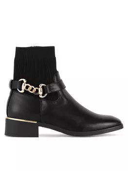 Ботильоны на плоской подошве JENNY, черный