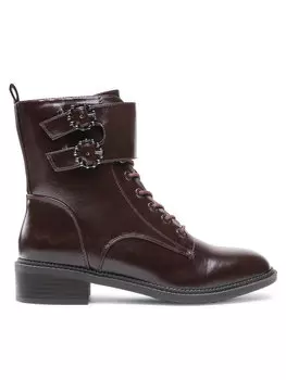 Ботильоны на плоской подошве JENNY, коричневый