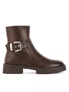 Ботильоны на плоской подошве JENNY, коричневый