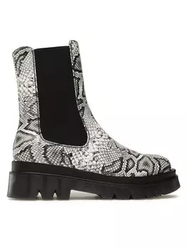 Ботильоны на плоской подошве JENNY, серый