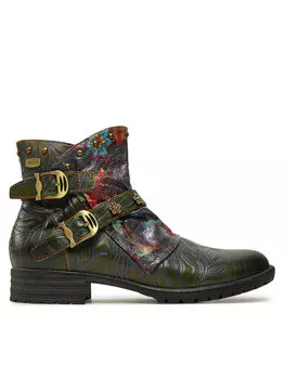 Ботильоны на плоской подошве Laura Vita, серый