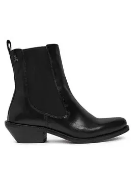 Ботильоны на плоской подошве Patrizia Pepe, черный