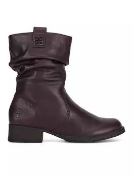 Ботильоны на плоской подошве Rieker, бордо
