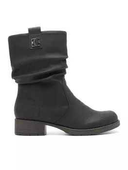 Ботильоны на плоской подошве Rieker, черный