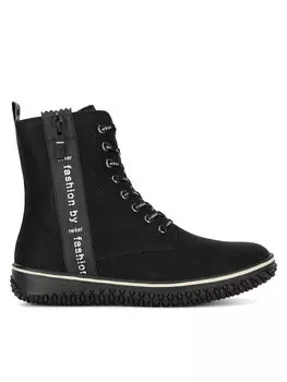 Ботильоны на плоской подошве Rieker, черный