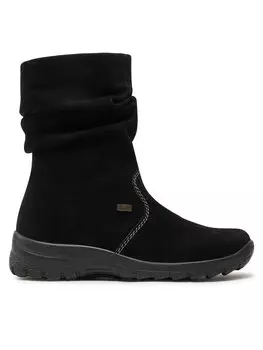 Ботильоны на плоской подошве Rieker, черный