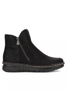 Ботильоны на плоской подошве Rieker, черный