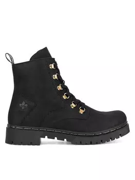 Ботильоны на плоской подошве Rieker, черный