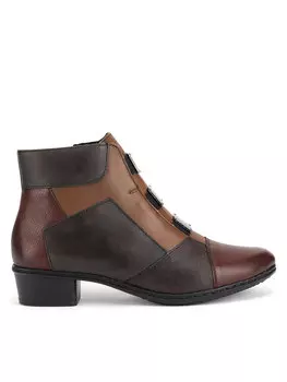 Ботильоны на плоской подошве Rieker, коричневый