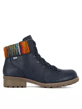 Ботильоны на плоской подошве Rieker, синий