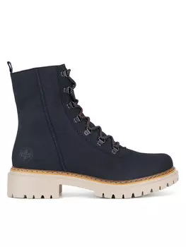 Ботильоны на плоской подошве Rieker, синий