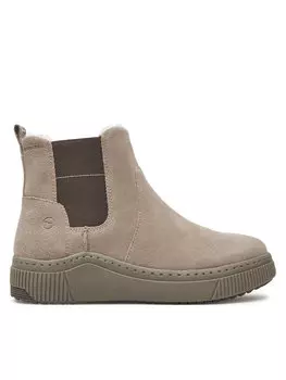 Ботильоны на плоской подошве Tamaris, серый