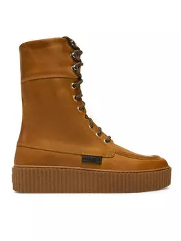 Ботильоны на плоской подошве Weekend Max Mara, коричневый