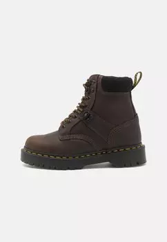 Ботильоны на шнуровке 1460 BEX UNISEX Dr. Martens, темно-коричневый/черный