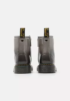 Ботильоны на шнуровке 1460 GLITTER UNISEX Dr. Martens, серебристый
