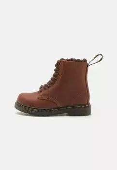 Ботильоны на шнуровке 1460 Serena Unisex Dr. Martens, цвет light brown