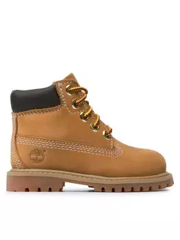 Ботильоны на шнуровке 6 In Premium Wp Boot TB0128097131 Timberland, коричневый/желтый