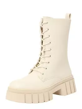 Ботильоны на шнуровке About You Stella, крем