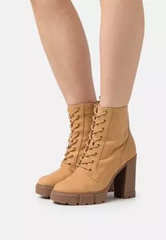 Ботильоны на шнуровке ALDO, светло-коричневый