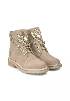 Ботильоны на шнуровке Alma en Pena, светло-коричневый