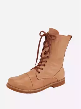 Ботильоны на шнуровке Andrea Conti, цвет Camel