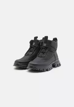 Ботильоны на шнуровке BOOTS UNISEX HUGO Kids, черный