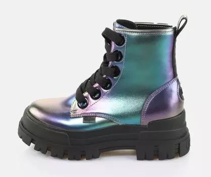 Ботильоны на шнуровке BUFFALO, фиолетовый