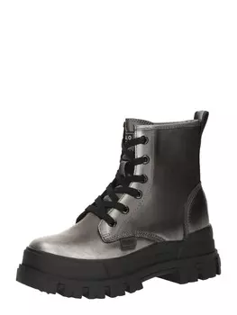 Ботильоны на шнуровке BUFFALO Lace-Up Ankle Boots ASPHA, серый