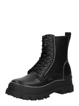 Ботильоны на шнуровке BUFFALO Lace-Up Ankle Boots Aspha, черный