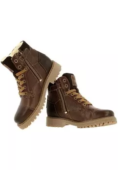 Ботильоны на шнуровке Bullboxer, коричневый