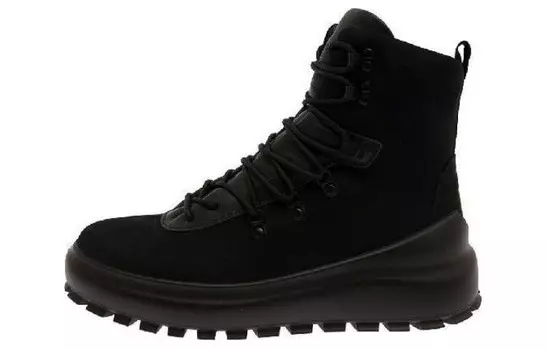 Ботильоны на шнуровке, черные Stone Island