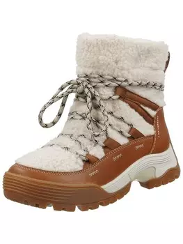 Ботильоны на шнуровке CLARKS Lace-Up Ankle Boots, светло-бежевый