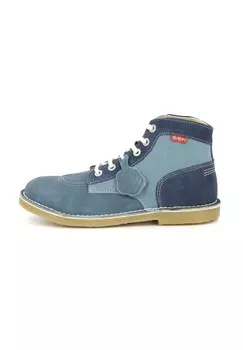 Ботильоны на шнуровке CUIR KICKLEGEND Kickers, цвет bleu