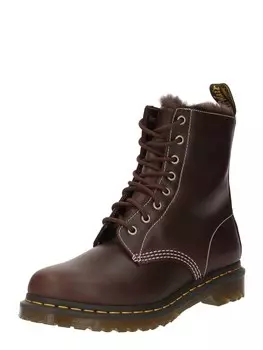 Ботильоны на шнуровке Dr. Martens 1460 Serena, темно коричневый