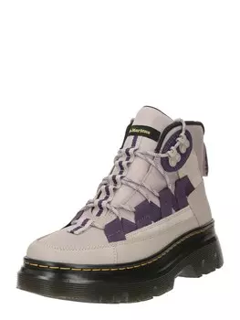 Ботильоны на шнуровке Dr. Martens Boury, серо-коричневый