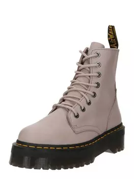 Ботильоны на шнуровке Dr. Martens, серо-коричневый