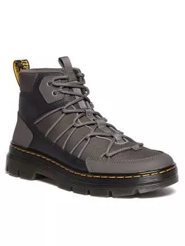 Ботильоны на шнуровке Dr. Martens, серый