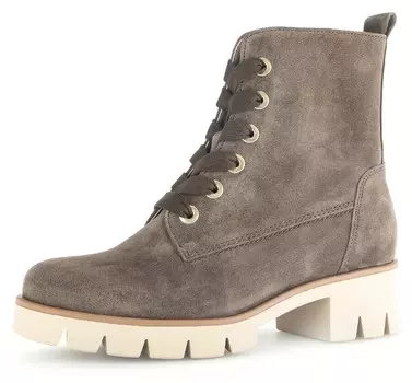 Ботильоны на шнуровке GABOR Lace-Up Ankle Boots, серо-коричневый