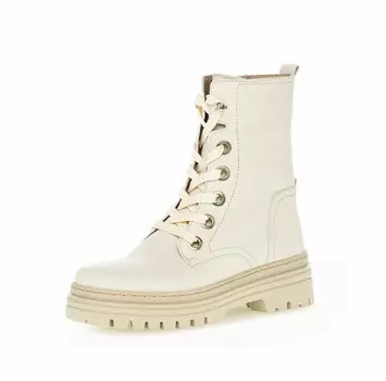 Ботильоны на шнуровке GABOR Lace-Up Ankle Boots, светло-бежевый