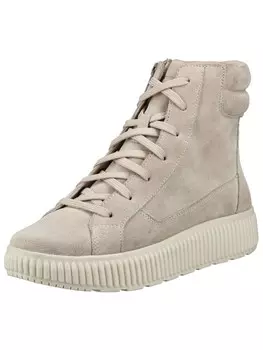 Ботильоны на шнуровке GEOX Lace-Up Ankle Boots, серо-коричневый