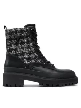 Ботильоны на шнуровке Guess, черный