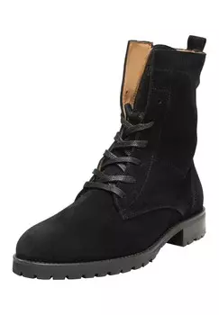 Ботильоны на шнуровке Henry Stevens Eva PDB, черный