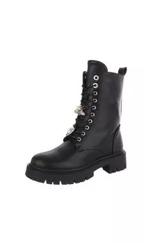 Ботильоны на шнуровке Ital-Design, черный